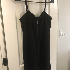 Black Kensie Zip Front Dress